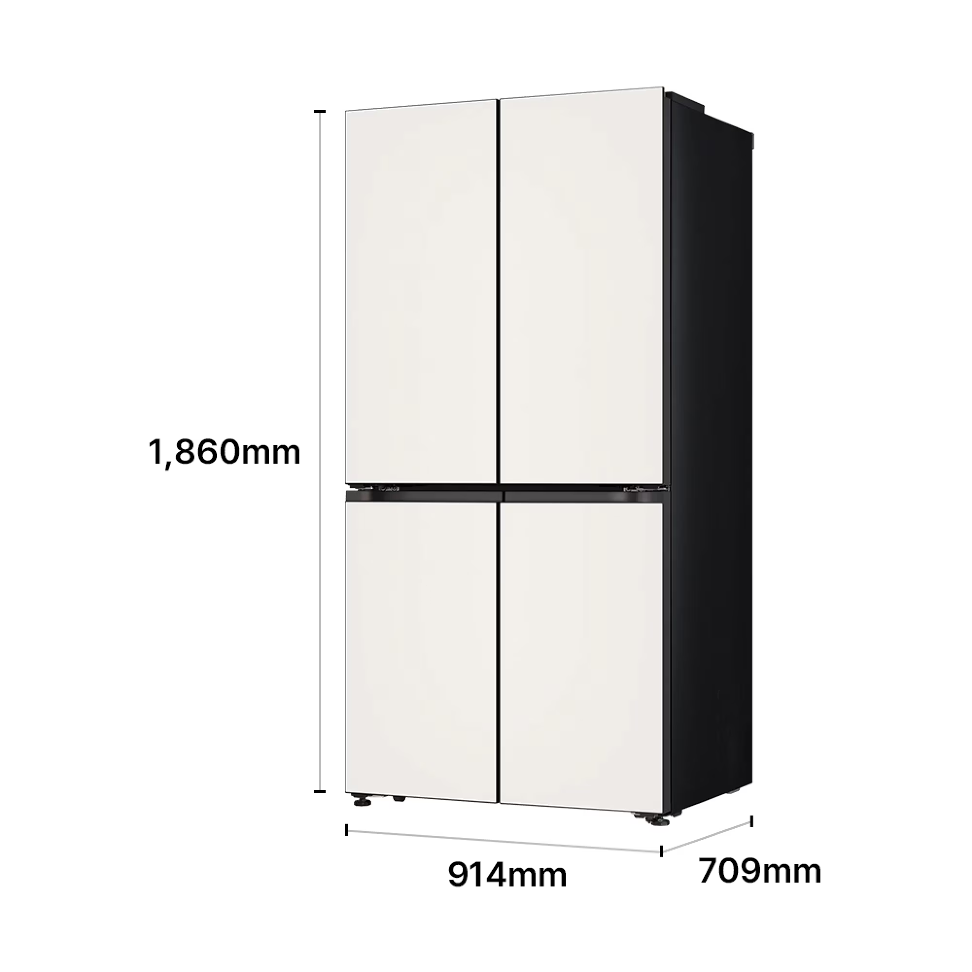 LG 디오스 AI 오브제컬렉션 STEM 베이직 냉장고 Fit & Max 635L 1등급